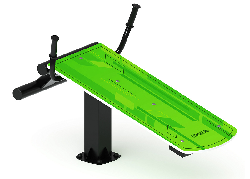 Лавка для пресса (зеленый) - Уличный тренажер - СТ 002-12 по цене 204675 тенге, 