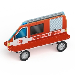 Скамейка детская Пожарная машина  МФ 41.03.01-01 - купить в Казахстанe - фото, описание, цена