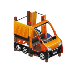 Детский игровой комплекс «Машинка с горкой 1» ДИК 1.03.1.01-01  - фото, описание, цена