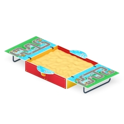 Песочница с крышкой Игра (средняя) ИО 5.01.11-06 - купить в Казахстанe - фото, описание, цена