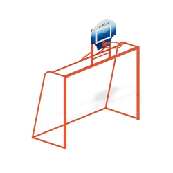 Ворота мини футбольные с баскетбольным щитом СО 2.60.03 - купить в Казахстанe - фото, описание, цена