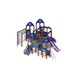 Детский игровой комплекс «Космопорт (космос)» ДИК 2.14.03-02 горка Н 1200 горка  - фото, описание, цена