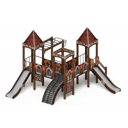 Детский игровой комплекс «Замок» (Средневековый) 2.18.02-02 H=1500 - купить в {CITY_NAME_PP}