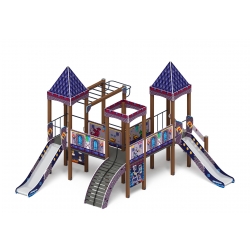 Детский игровой комплекс «Замок» (Пиксель) 2.18.02-03 H=1500 - купить в {CITY_NAME_PP}