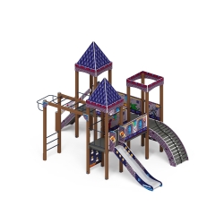 Детский игровой комплекс «Замок» (Пиксель) 2.18.02-03 - фото, описание, цена