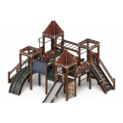 Детский игровой комплекс «Замок» (Средневековый) 2.18.02-12 H=1500 - купить в {CITY_NAME_PP}