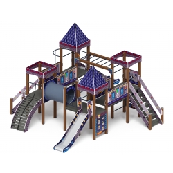 Детский игровой комплекс «Замок» (Пиксель) 2.18.02-13 H=1500 - купить в {CITY_NAME_PP}