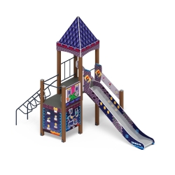 Детский игровой комплекс «Замок» (Пиксель) 2.18.04-03 - фото, описание, цена