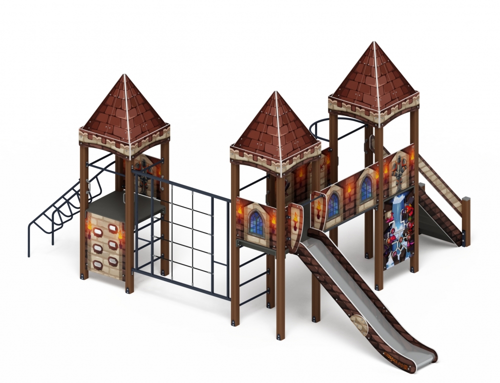 Детский игровой комплекс «Замок» (Средневековый) 2.18.05-02 - купить в {CITY_NAME_PP} 