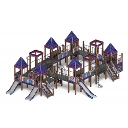 Детский игровой комплекс «Замок» (Пиксель) 2.18.11-03 - купить в {CITY_NAME_PP}