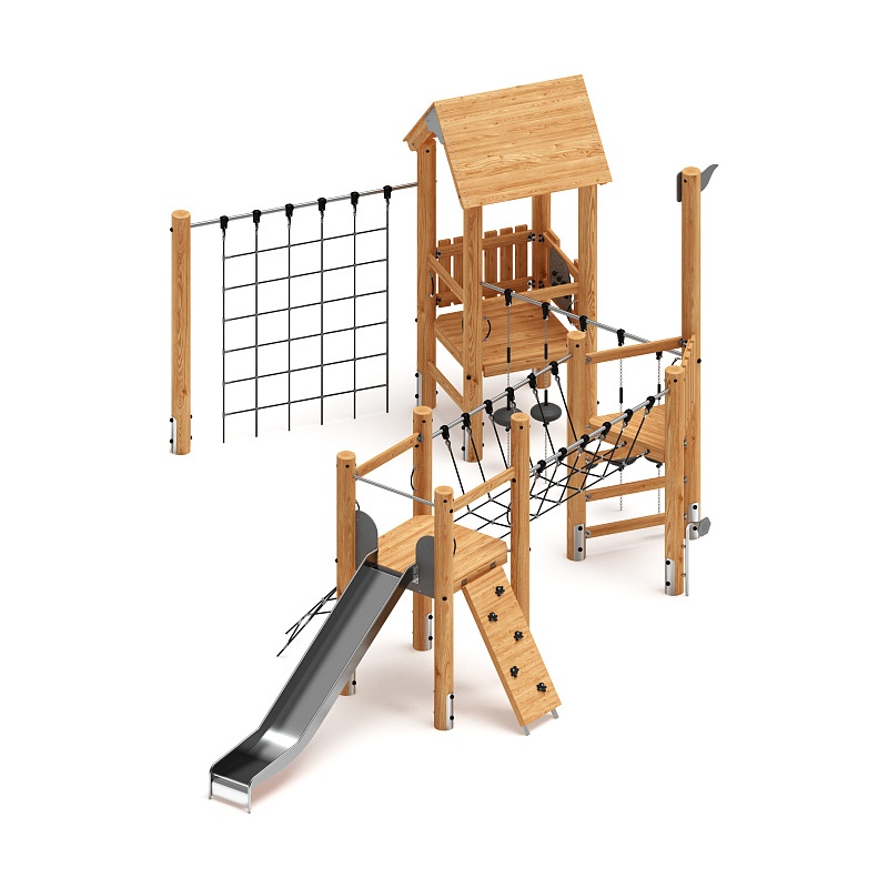 Игровой комплекс (лиственница) ДИК 2.24.02-Л.И1 - фото, описание, цена