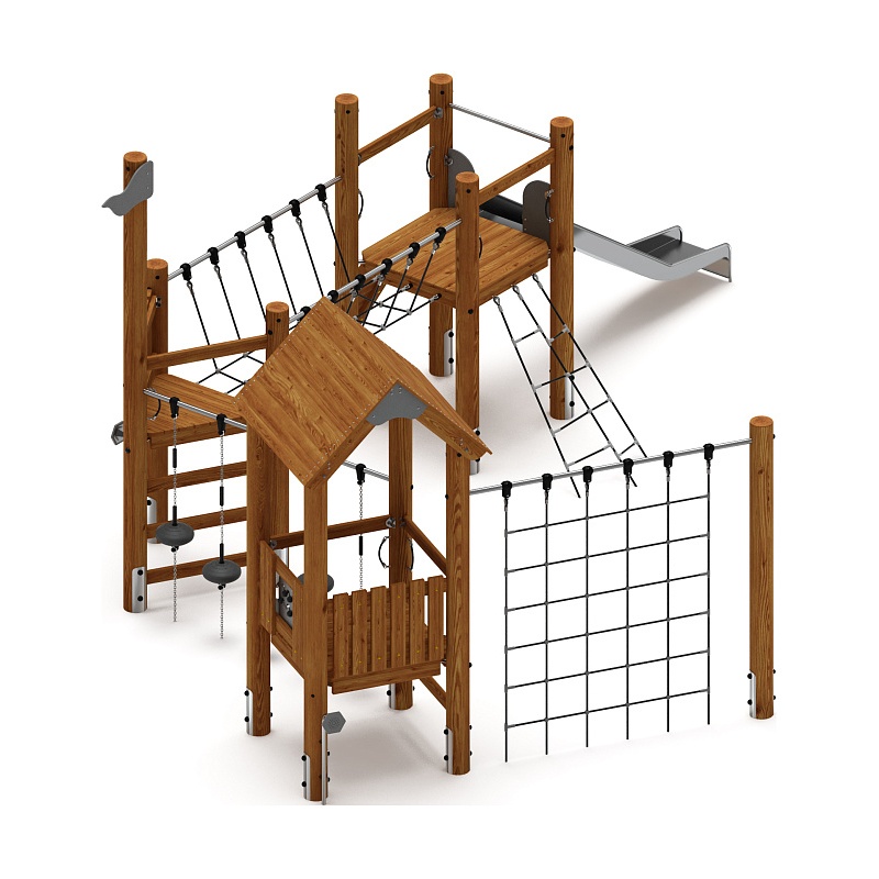 Игровой комплекс (лиственница темный) ДИК 2.24.02-Л.И1.01 по цене 0 тенге, 