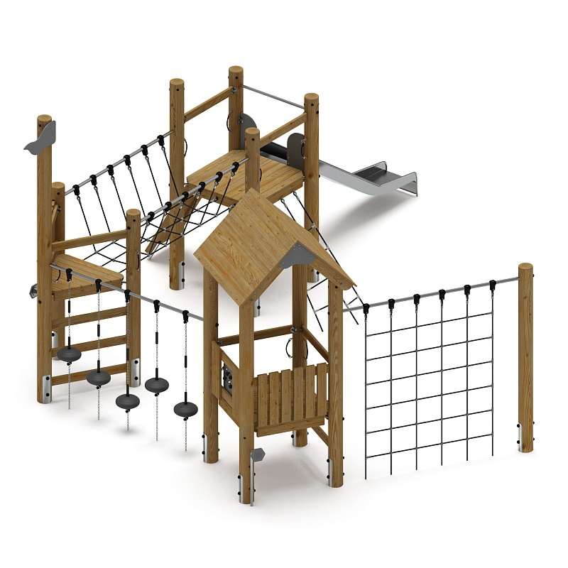 Игровой комплекс (лиственница орех) ДИК 2.24.02-Л.И1.02 по цене 0 тенге, 