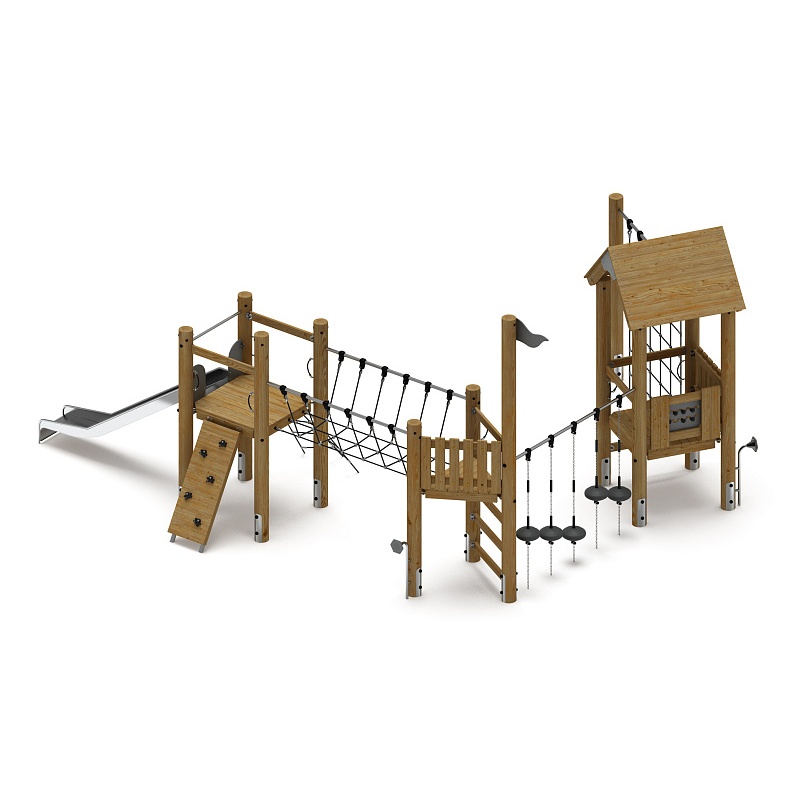 Игровой комплекс (лиственница орех) ДИК 2.24.02-Л.И1.02 от skifpro.kz - От официального дилера СКИФ в Казахстане. 