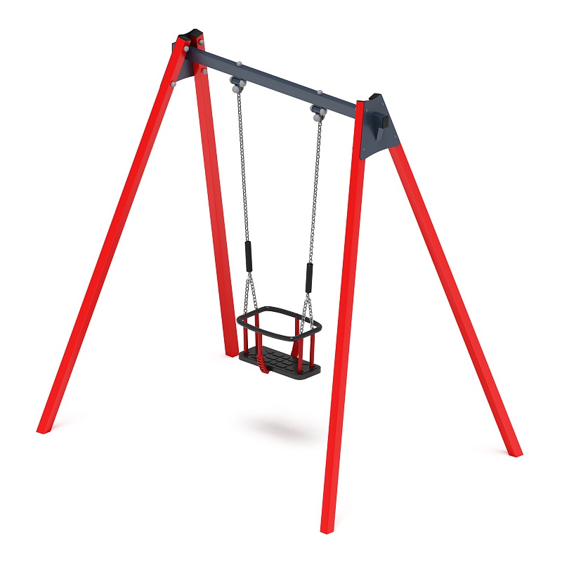 Качели М1 (красный) - ИО 11.М.04.03-01.И1 - фото, описание, цена