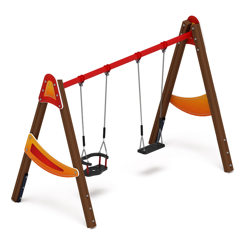 Качели двойные Д2 - ИО 12.Д.01.02.01-И1.01 - (Счастливое детство) 