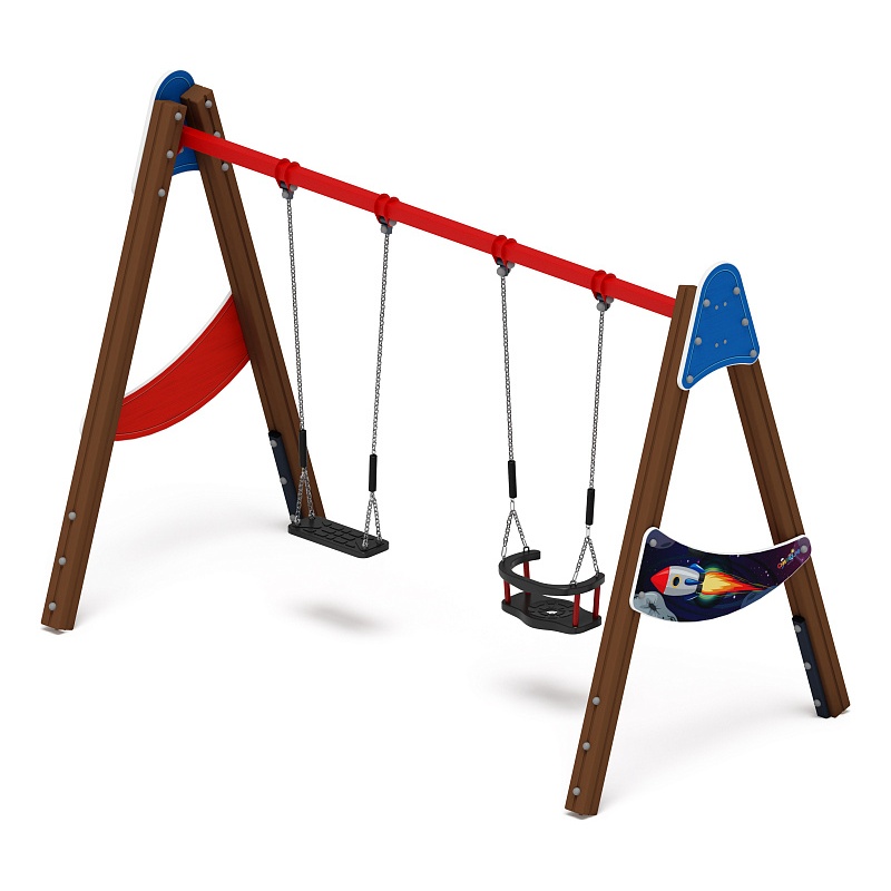 Качели двойные Д2 - ИО 12.Д.01.02.02-И1.01 - (Космопорт) по цене 0 тенге, 