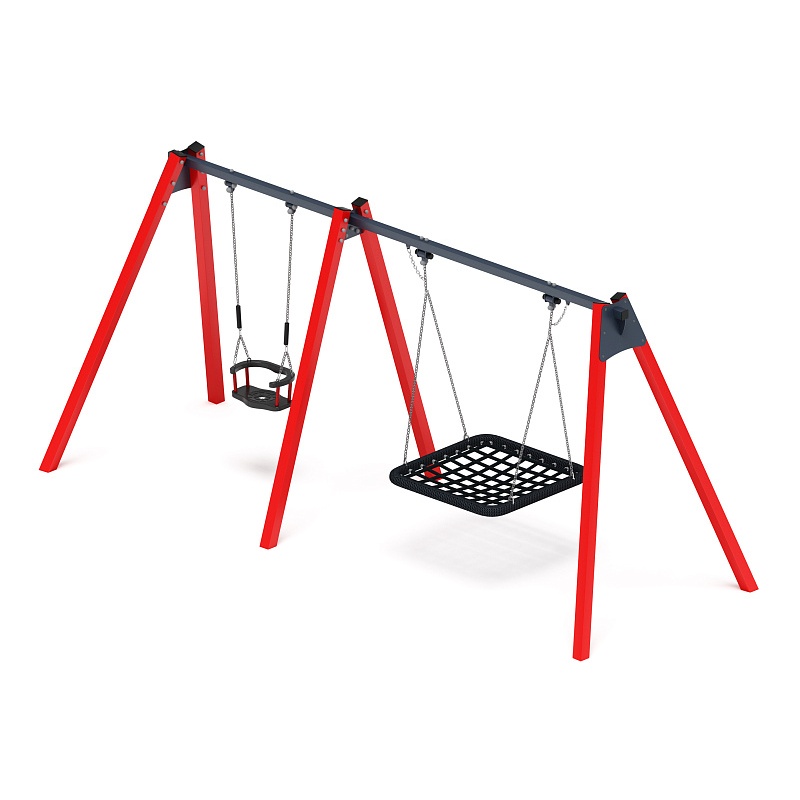 Качели М2 (красный) ИО 12.М.06.01.01-01.И1 - фото, описание, цена