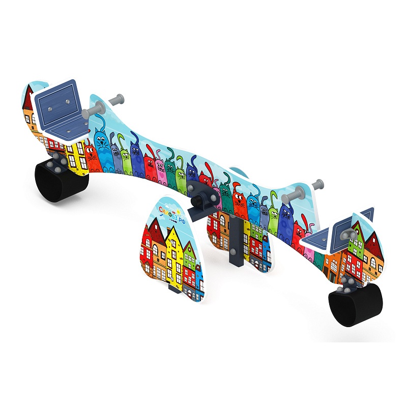 Качалка балансир со спинкой - ИО 21.Д.14.01-01.И1 - Космопорт (Коты) от skifpro.kz - От официального дилера СКИФ в Казахстане. 