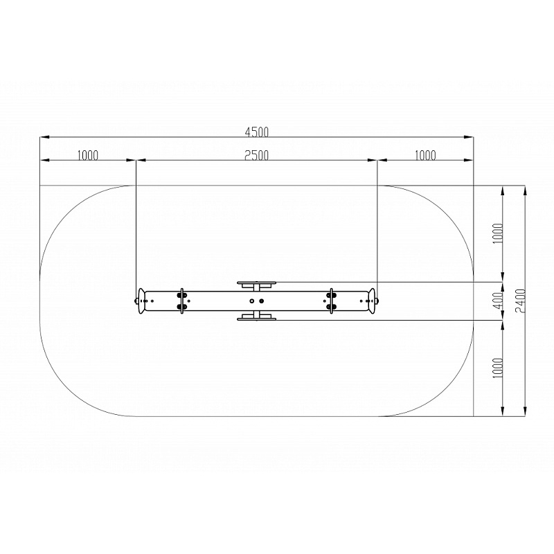 Качалка балансир со спинкой - ИО 21.М.01.01-И1 по цене 0 тенге, 