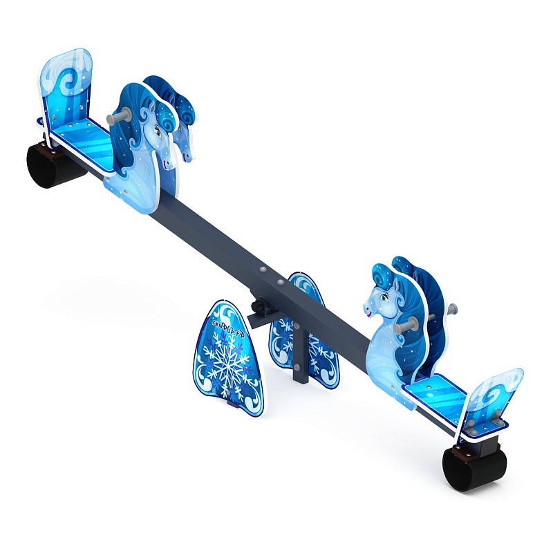 Качалка балансир со спинкой Лошадка (Снежная королева) - ИО 21.М.01.02-02.И1 