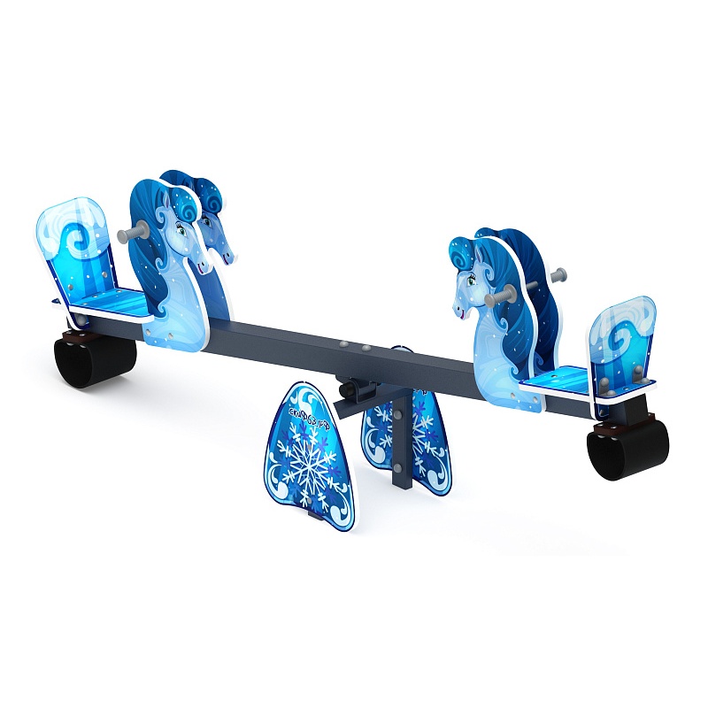 Качалка балансир со спинкой Лошадка (Снежная королева) - ИО 21.М.01.02-02.И1 - фото, описание, цена