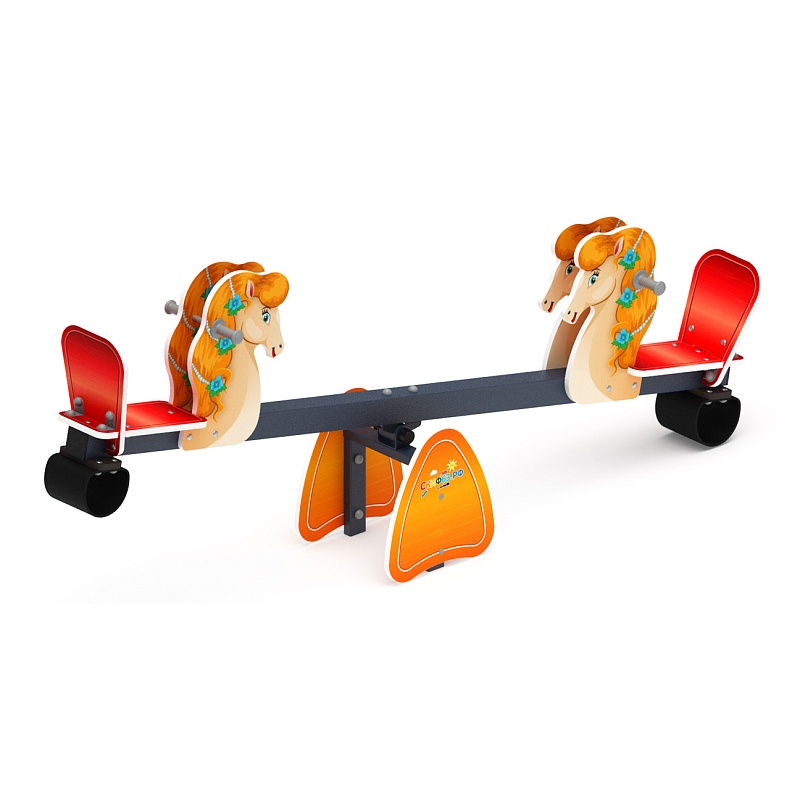 Качалка балансир со спинкой Лошадка - ИО 21.М.01.02-И1 по цене 0 тенге, 