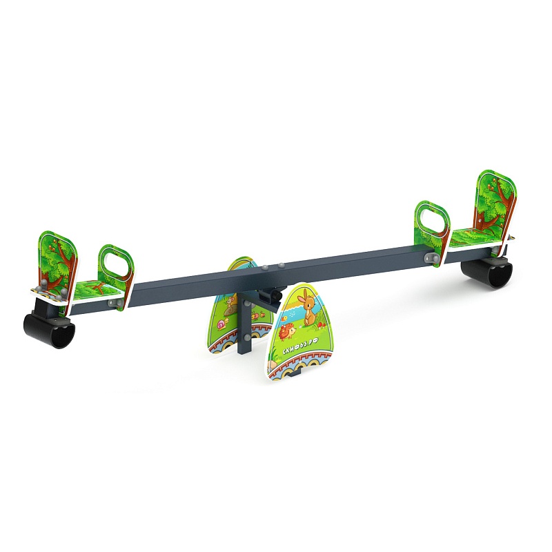 Качалка балансир со спинкой большой (Полянка) - ИО 21.М.01.05-02.И1 по цене 0 тенге, 