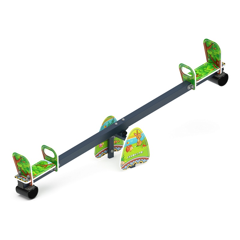 Качалка балансир со спинкой большой (Полянка) - ИО 21.М.01.05-02.И1 - фото, описание, цена