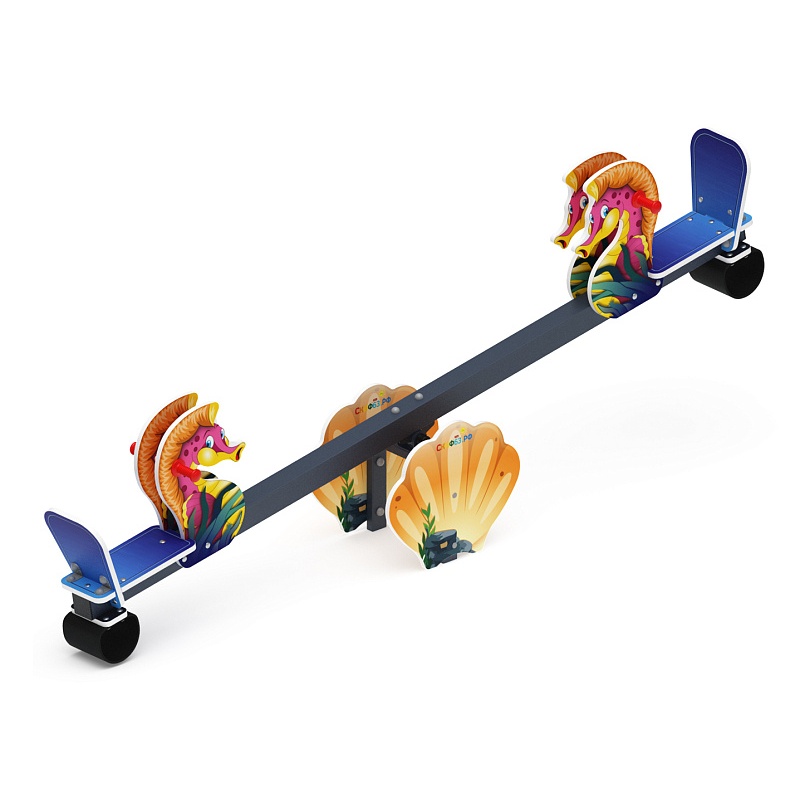 Качалка балансир со спинкой Морской конек - ИО 21.М.17.01-И1 - фото, описание, цена