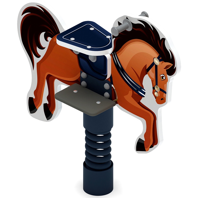 Лошадка 3 - Качалка на пружине - ИО 22.01.13-01.И1 - фото, описание, цена