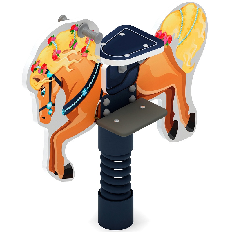 Лошадка 4 - Качалка на пружине - ИО 22.01.13-02.И1 