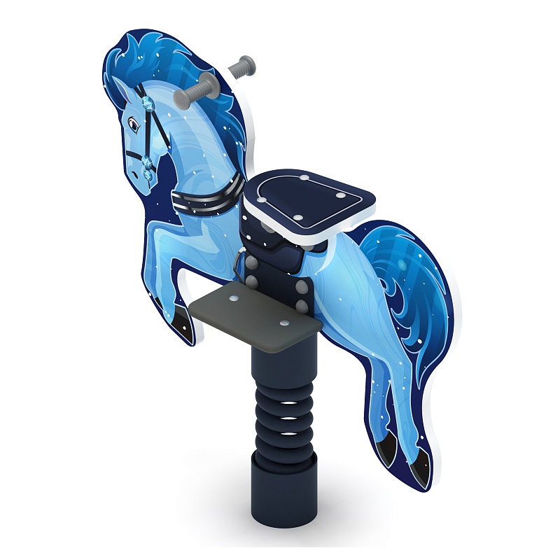 Лошадка 5 (Снежная королева) - Качалка на пружине - ИО 22.01.13-03.И1 - фото, описание, цена