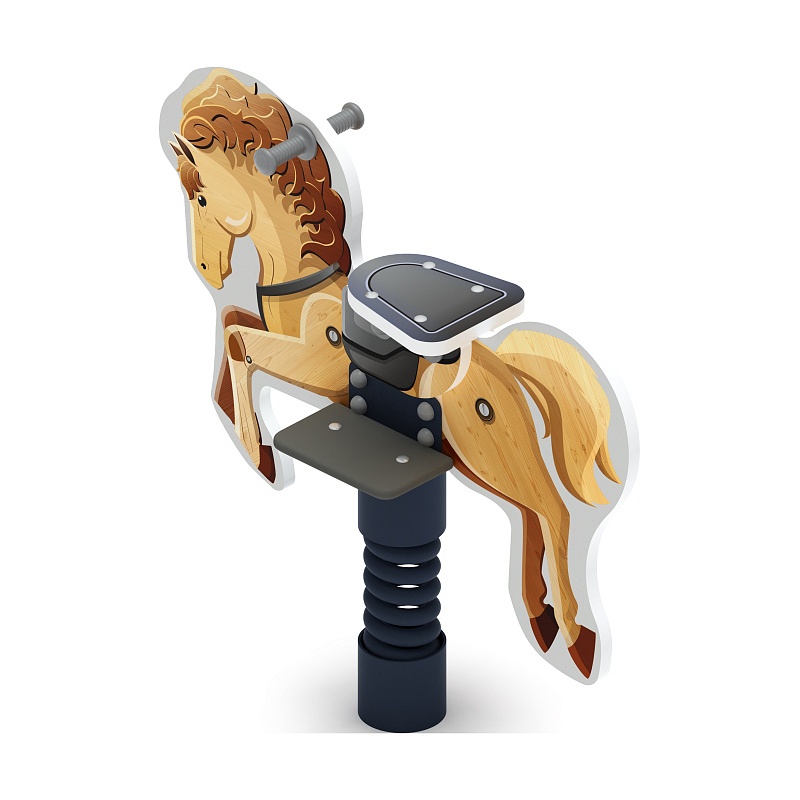 Лошадка 6 (Деревянный конь) - Качалка на пружине - ИО 22.01.13-04.И1 по цене 329175 тенге, 