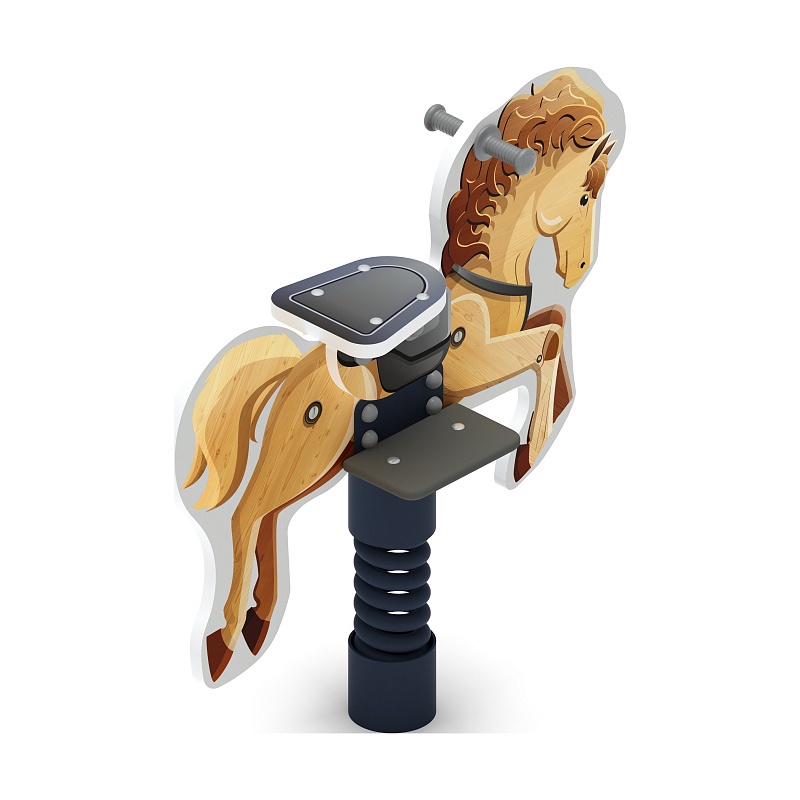 Лошадка 6 (Деревянный конь) - Качалка на пружине - ИО 22.01.13-04.И1 от skifpro.kz - От официального дилера СКИФ в Казахстане. 