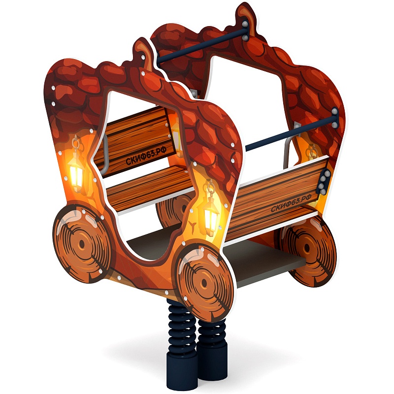 ИО 23.03.03-02.И1 Качалка на пружине карета Желудь - фото, описание, цена