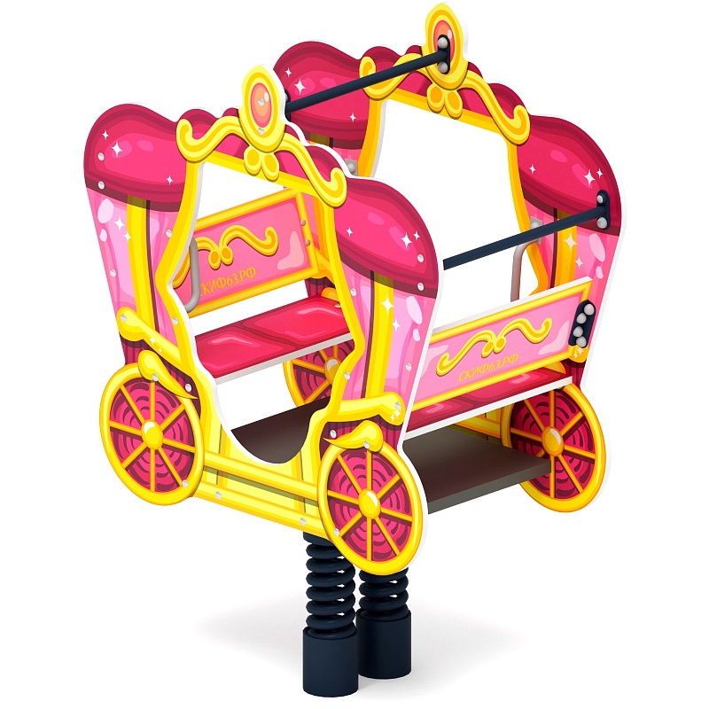 ИО 23.03.03-03.И1 Качалка на пружине карета Золотая по цене 692175 тенге, 