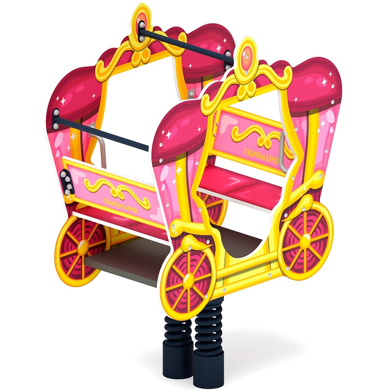 ИО 23.03.03-03.И1 Качалка на пружине карета Золотая от skifpro.kz - От официального дилера СКИФ в Казахстане. 