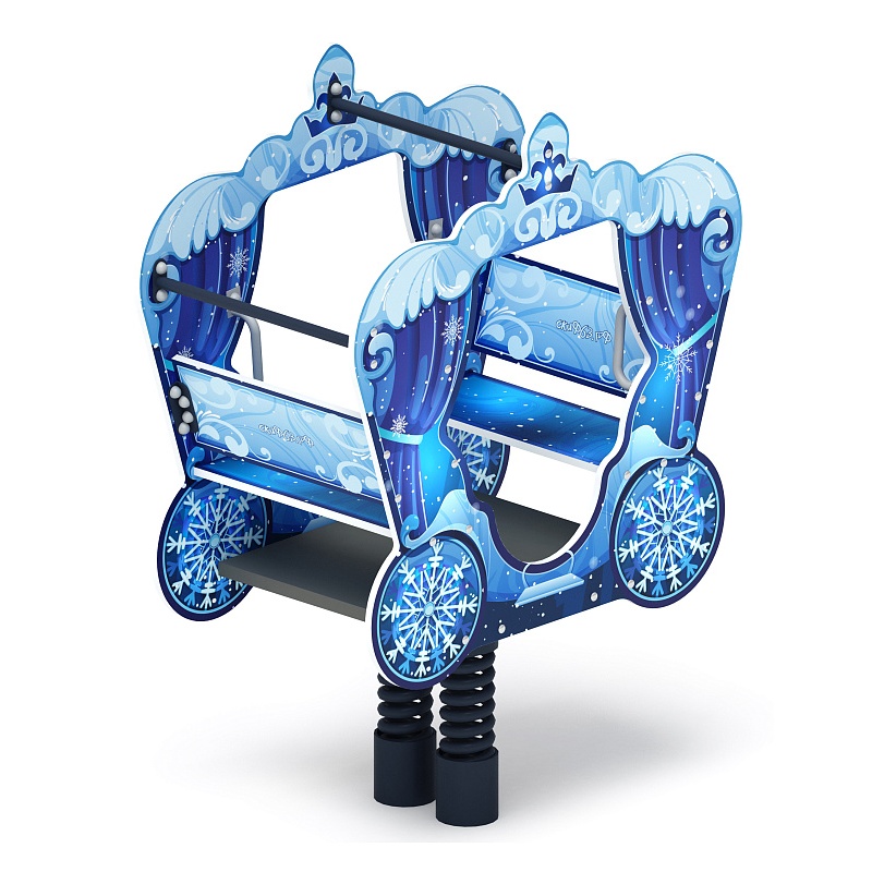 ИО 23.03.03-04.И1 Качалка на пружине карета Снежная королева от skifpro.kz - От официального дилера СКИФ в Казахстане. 