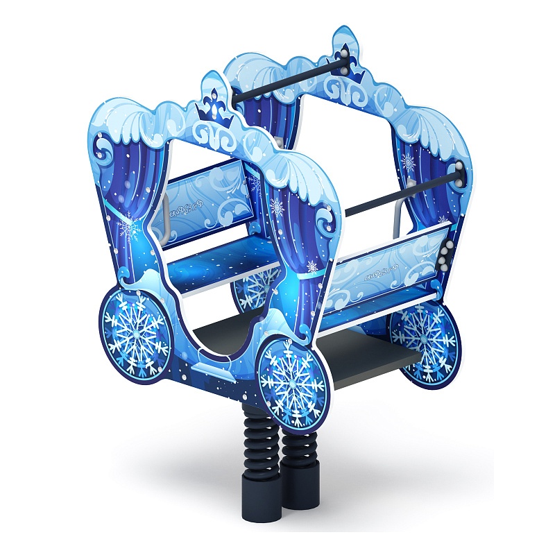 ИО 23.03.03-04.И1 Качалка на пружине карета Снежная королева - фото, описание, цена