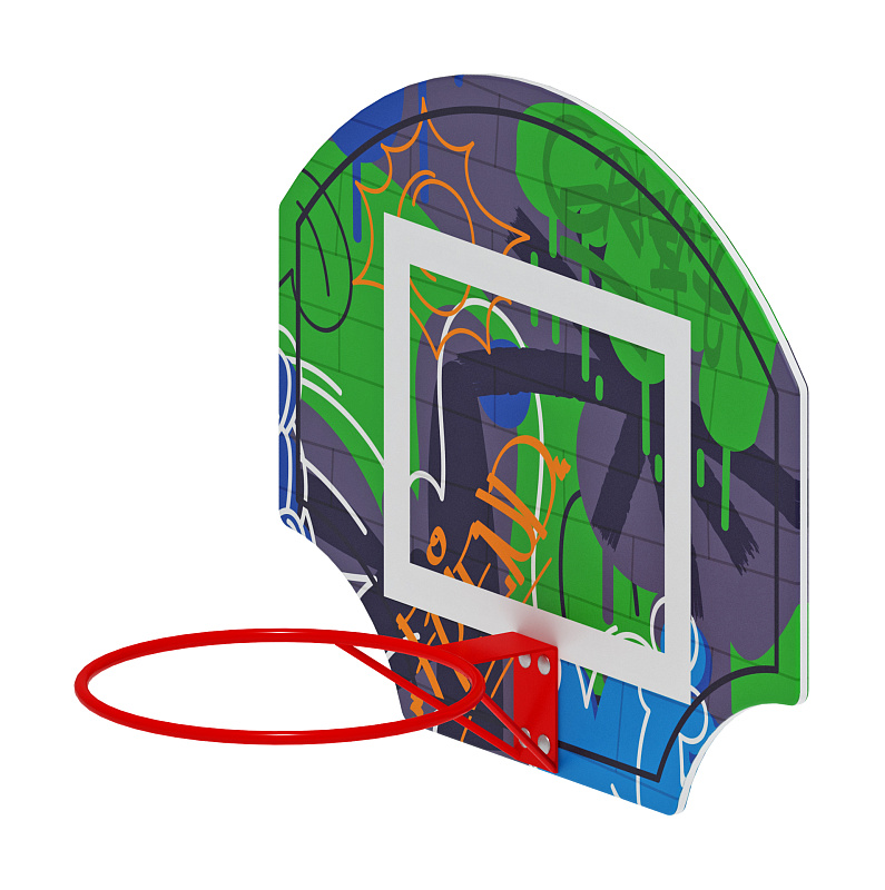Щит баскетбольный мини (Граффити) - СО 1.70.02-03 от skifpro.kz - От официального дилера СКИФ в Казахстане. 
