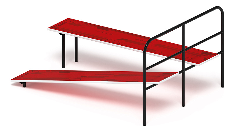 Скамья для пресса двойная (красный) - СО 2.40.02-01 от skifpro.kz - От официального дилера СКИФ в Казахстане. 