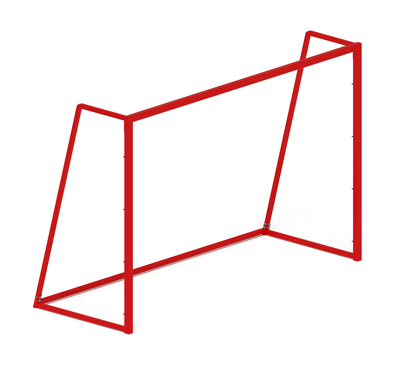 Ворота мини футбольные (красные) (с креплением сетки) - СО 2.60.02-02 - фото, описание, цена