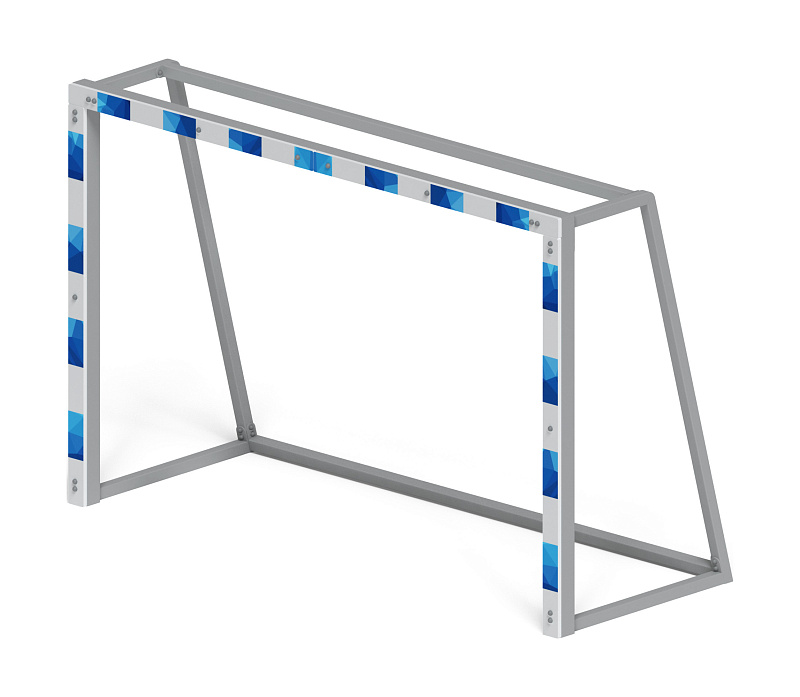 Ворота мини футбольные (синие) (с креплением сетки) - СО 2.60.04-03