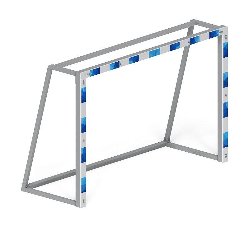 Ворота мини футбольные (синие) (с креплением сетки) - СО 2.60.04-03 - фото, описание, цена