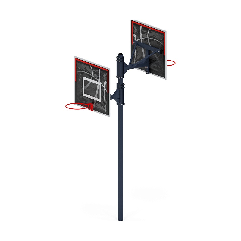 Стойка баскетбольная комбинированная (черно-белый) - СО 2.70.03-02.И1 по цене 0 тенге, 