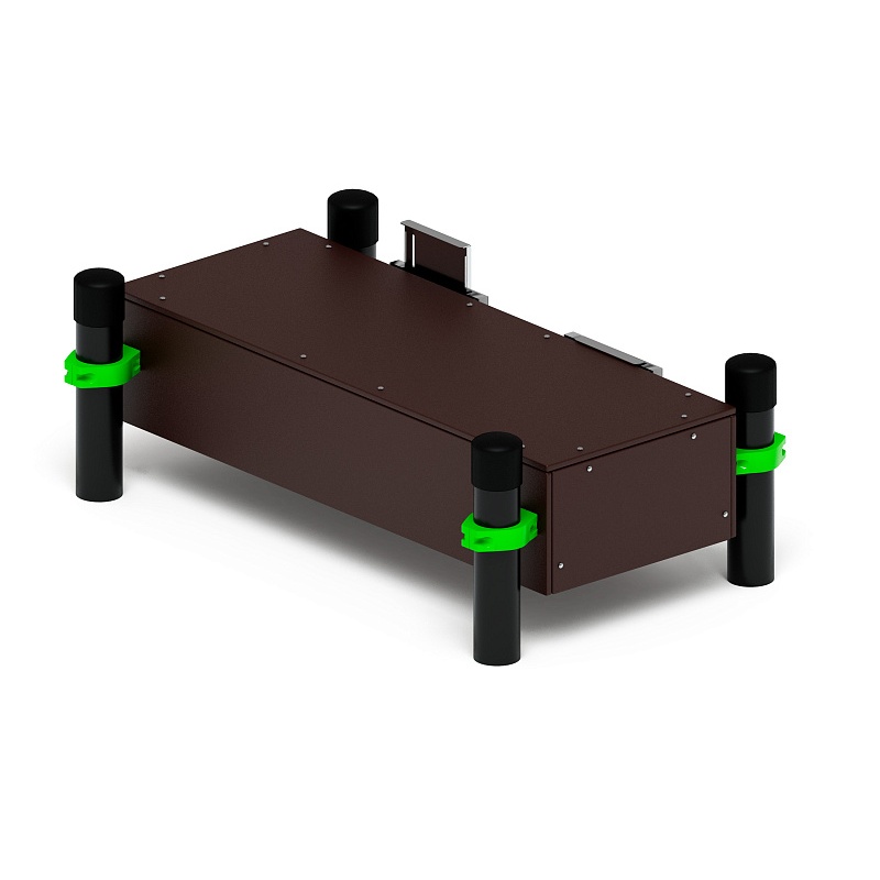 Воркаут 89. Гимнастическая скамья для наклона (зеленый) ВТ 01.08-02 по цене 0 тенге, 