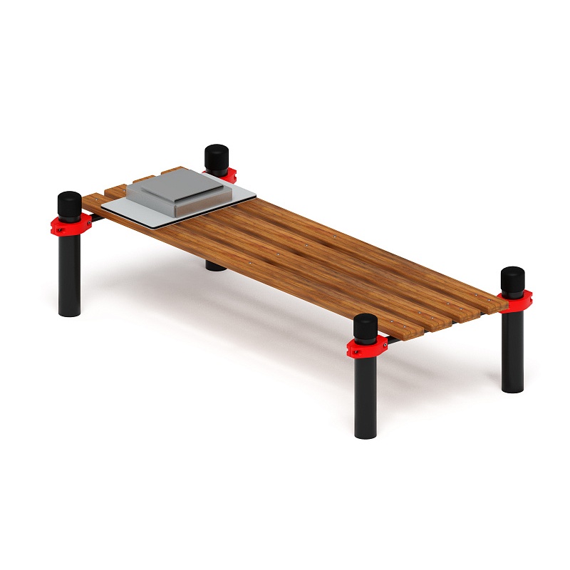 Воркаут 89. Помост для отжиманий с фиксатором (красный) ВТ 01.10-01 по цене 0 тенге, 