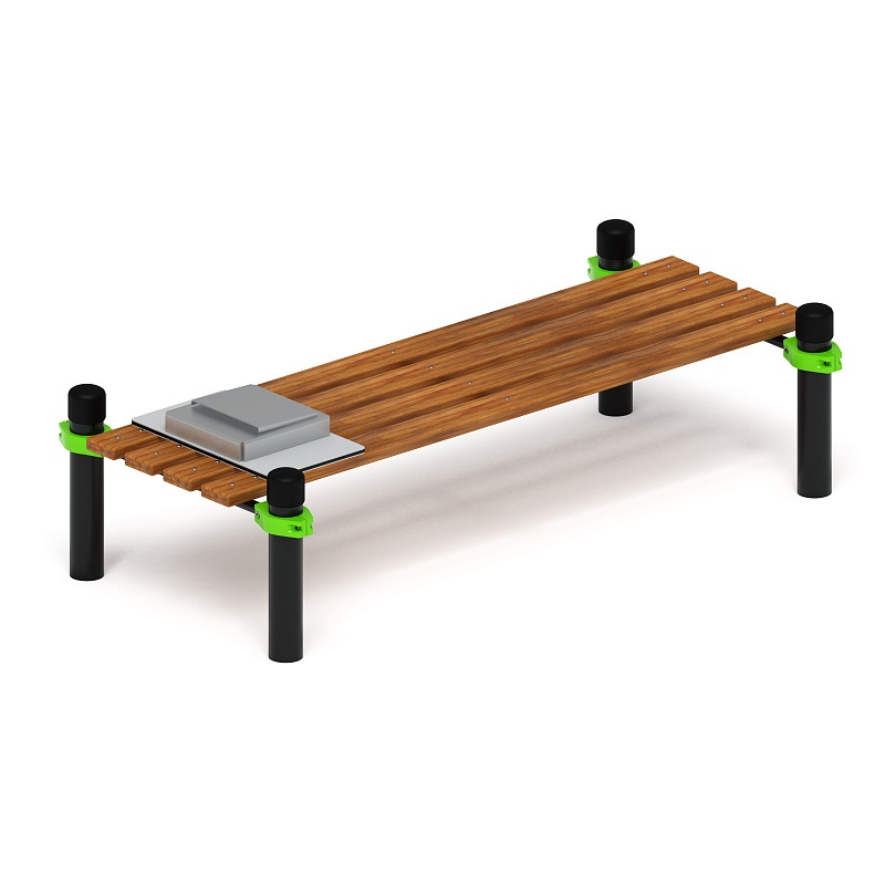 Воркаут 89. Помост для отжиманий с фиксатором (зеленый) ВТ 01.10-02 от skifpro.kz - От официального дилера СКИФ в Казахстане. 