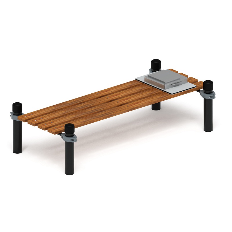 Воркаут 89. Помост для отжиманий с фиксатором (серый) ВТ 01.10-03 